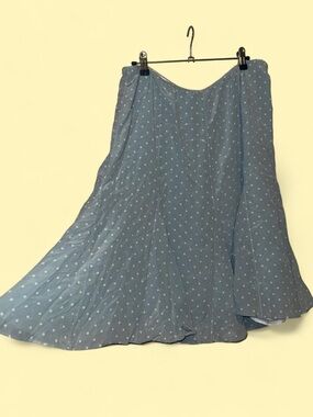 Y2K Susan Bristol polka dot midi skirt